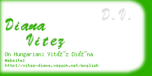 diana vitez business card